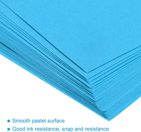 50 8.3 11.7Inch 80gsm MECCANIXITY Sheets Colored Copy Paper x Printer Paper Lake Blue for Office Printing, Document