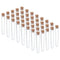 PATIKIL 9ml Plastic Test Tubes with Cork Stoppers, 40Pcs 100x15mm Tubes for Scientific Party Decoration