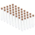 PATIKIL 9ml Plastic Test Tubes with Cork Stoppers, 40Pcs 100x15mm Tubes for Scientific Party Decoration