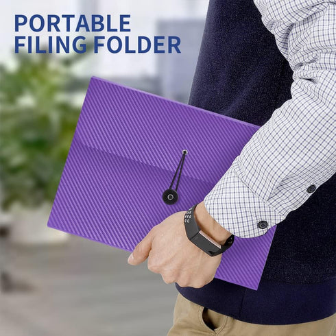 Expanding File Folder, 13 Pockets Accordion File Holder Organizer for A4 Letter Size Paper, Document Receipt Organizer