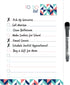 Dry Erase to Do List Vinyl Whiteboard Sticker Decal by Glassboard Studio - Removable & Reusable, Magnetic Fine-Tip