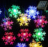 Inngree 20 30 8 Solar Christmas Lights Outdoor Waterproof Decorations Ft LED Snowflake String Fairy Lights