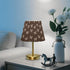Kcldeci Bedside Table Lamp for Bedroom, Cow Print Ribbon Bows Farmhouse Desk Lamps for Nightstand with Fabric Shade