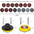 TWUROTI 142pcs 3 Inch 60-10000 5 1/8"&1/4" Sanding Discs Pad Kit, Grit Dry Wet Sandpaper with Soft Sanding Sponges