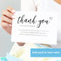 T MARIE 50 Extra Large 4x6 Thank You Cards for Small Business Supplies, Thanks For Your Order