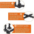 Outdoor String Lights Hooks, 20 Pack Screw Hooks for Hanging Christmas Lights and Patio Decorations