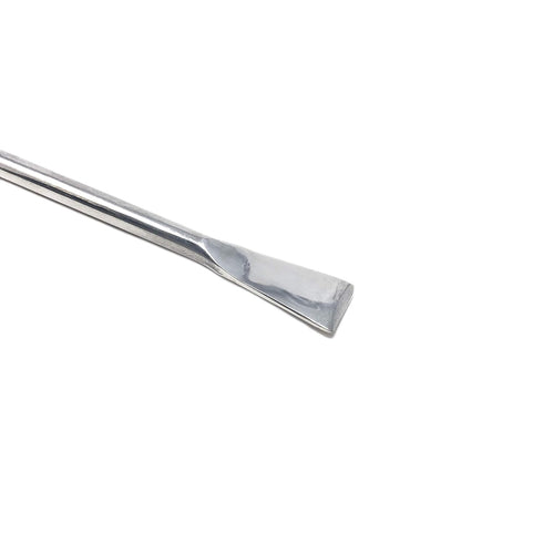 Stainless Steel Double Ended Square & Lab Spoon Sampler, Lab Spatula 7 Length (Right Angled)