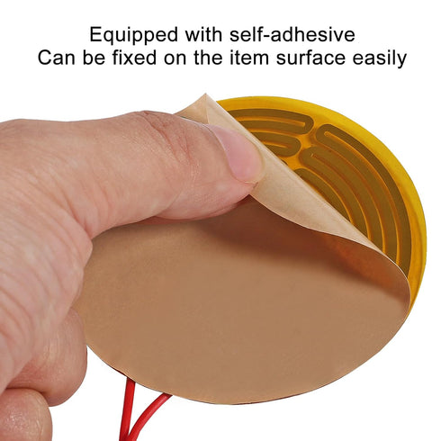 15pcs 70mmx70mm Film Heater Plate Adhesive Pad, 12V 13W Polyimide Heater Plate for Strip Heater