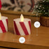 2-Pack (1.4" 2") Luminara Moving Flame LED Flameless Tealight x Battery Operated Plastic LED Flameless Tea Light Smooth