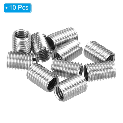 PATIKIL Thread Adapters Sleeve Reducing Nut, 10 Pcs M10*1.5 Male to M8*1.25 Female Repairing Insert Nut Screw Reducer.