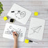 HERKKA 8 Pack Dry Erase Lapboards, Double Sided 9 x 12.5 Inch, 8 Markers, 8 Erasers for Classroom Supplies