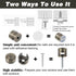 WJIAAA 3 Sets Cable Anchors Desk, Adhesive Phone Charger Holders for Cords Adjustable Wire Organizers Bronze Cord