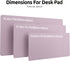 YSAGi Leather Desk Pad Protector, Large Mouse Pad, Non-Slip PU Blotter for Office Home (Grayish Lavender, 23.6" x 13.8")