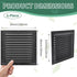 TIHCXNY 1 Pack 10" 10"Inch) (Black x Gable Vents, Aluminum Walls, Lofts, Garages etc with Screened Metal Shed Vents