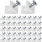 120 Pcs Drawer Wedges with Screws - Plastic Angle Code Bracket Fasteners for Furniture Repair Kit