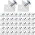 120 Pcs Drawer Wedges with Screws - Plastic Angle Code Bracket Fasteners for Furniture Repair Kit