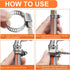 40PCS Hose Clamps Assortment Kit, Camtek Stainless Steel Adjustable 6-29mm Range Worm Gear Clamp for Plumbing