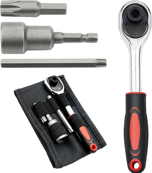 Hard Top Door Removal Torx Tool Kit Compatible for Jeep Wrangler JL JK Gladiator Rubicon Sahara 2007-2021 (Red)