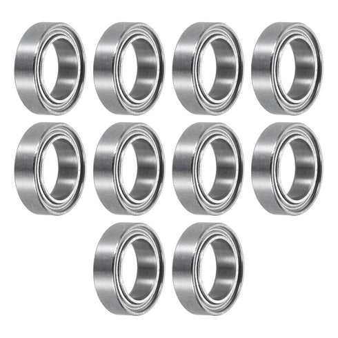 uxcell 10pcs MR117ZZ Miniature Deep Groove Ball Bearings 7x11x3mm for Electric Motor, Home Appliances