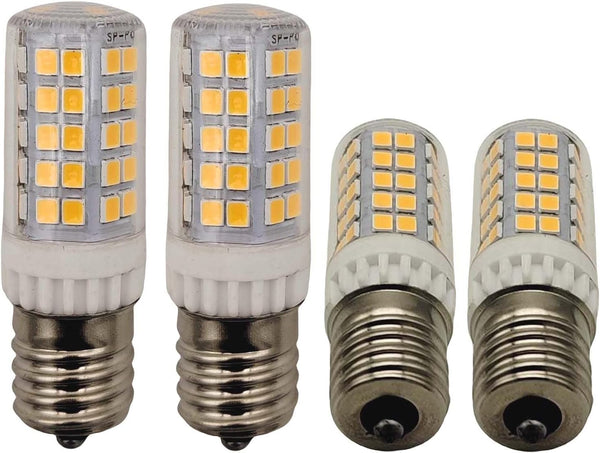 E17 LED Bulb Microwave Oven Light, 60W Incandescent Equivalent, Warm White Appliance Light, 4 Pack for Dryer and Range