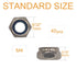 BinifiMux 40Pcs M4 x 0.7mm Stainless Steel Self-Lock Nylon Inserted Locking Nuts for 3D Printer & Furniture