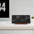 Desktop Black Glass Weekly Planner Dry Erase Whiteboard, 12x6" with Detachable Wood Stand, Small Portable Week Calendar