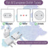 Bates European Travel Plug Adapter, 10 Pack, US to Europe Plug Adapter for Travel, Adapter for EU Plug