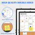 Monthly Calendar Whiteboard Dry Erase Cork Board Combo, 24" x 18" Magnetic Double-Sided Board