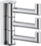 APLusee Swivel Towel Hook, Polished Chrome 304 Stainless Steel Triple Robe Hook with Multi Rotating Arms