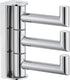 APLusee Swivel Towel Hook, Polished Chrome 304 Stainless Steel Triple Robe Hook with Multi Rotating Arms