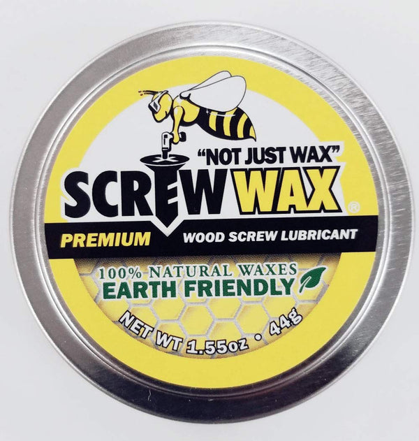 Cooper Stairworks Screw Wax Premium Wood Screw Lubricant Recommended for Zipbolt Products