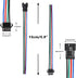 mxuteuk 20 Pairs 22 AWG 4 Pin JST SM Plug Male to Female LED Wire Connector Adapter 150mm for 5050 3528 Strip