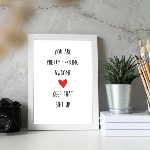 Funny Thank You Card for Best Friend, Humorous Motivational Card for Him Her, Encourage Birthday Card GIft