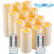 Da by Waterproof Outdoor Flameless LED Battery Candles, 12 High-Temperature Resistant Simulated