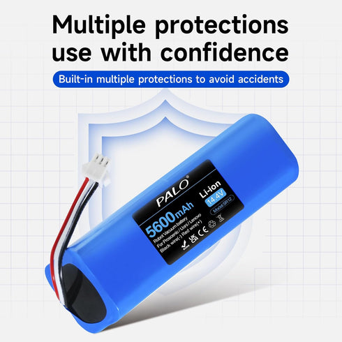 5600mAh Replacement Battery for Proscenic M7 Pro, M7 Max, M8 Pro, Lydsto R1, AIRROBO T10+, and Other Robot Vacuum