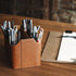 Londo Leather Remote Control Organizer and Caddy - Includes Tablet Slot