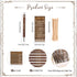 Spakon 72 Sets Rustic Baby Shower Pens Favors with 72 Bamboo Ballpoint Pens & Thank You Bookmarks for Guests