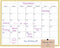 Dry Erase Monthly Calendar Whiteboard, 13"x 17" Gold Aluminum Frame, Magnetic White Board for Wall, Office, School, Home