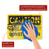 "Caution - Area Under Construction" Label by SmartSign, 10" x 14" Reflective Laminated Vinyl