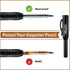 Hiboom 3 Pack Carpenter Pencils Set, 24 Refills, Mechanical Pencil with Built-in Sharpener for Woodworking