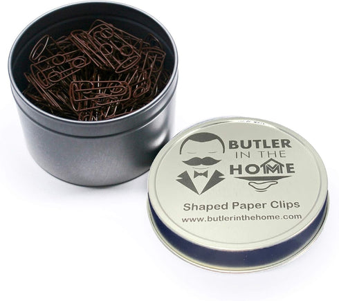 Soda or Iced Tea Cup Shaped Paper Clips, 100 Count Brown, Great for Collectors or Office Gift