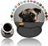 Ergonomic Mouse Pad with Cute Pug Wrist Support, Large Non-Slip PU Base for Home Office Gaming