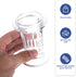 iplusmile Glass Staining Jar, Fits up to 5 Slides, 4.13" Tall, Scientific Laboratory Staining Jar with Cover