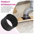 MOWZXL 4" Surface Mount Dustport Steel Ring Receiver for Dust Collection, Magnetic Dust Collection Powerful Suction