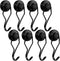 E BAVITE Swivel Swing Black Magnetic Hooks, 60lbs Heavy Duty Neodymium Hooks, Pack of 8