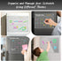 DIYMAG 3Pcs Acrylic Magnetic Dry Erase Calendar for Fridge, Clear Weekly Monthly Planner Menu with 6 Highlight Markers