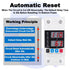 Smart Circuit Breaker with Energy Monitoring, Adjustable 1-63 Amp AC110V DC85-300V Over/Under Voltage Protection
