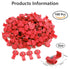 100pcs Solderless Quick Splice Snap Wire Connectors, 22-18 AWG Red Cold Pressed Insulated Electric Crimp
