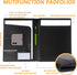 Leather Portfolio Folder Padfolio, Business Organizer Document Planner Portfolio Binder Storage Pocket for Legal Pad
