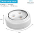 6-Pack 2 55 Brilliant Evolution Wireless RGB LED Lights - Battery Operated Puck Lights with Remotes - Color-Changing